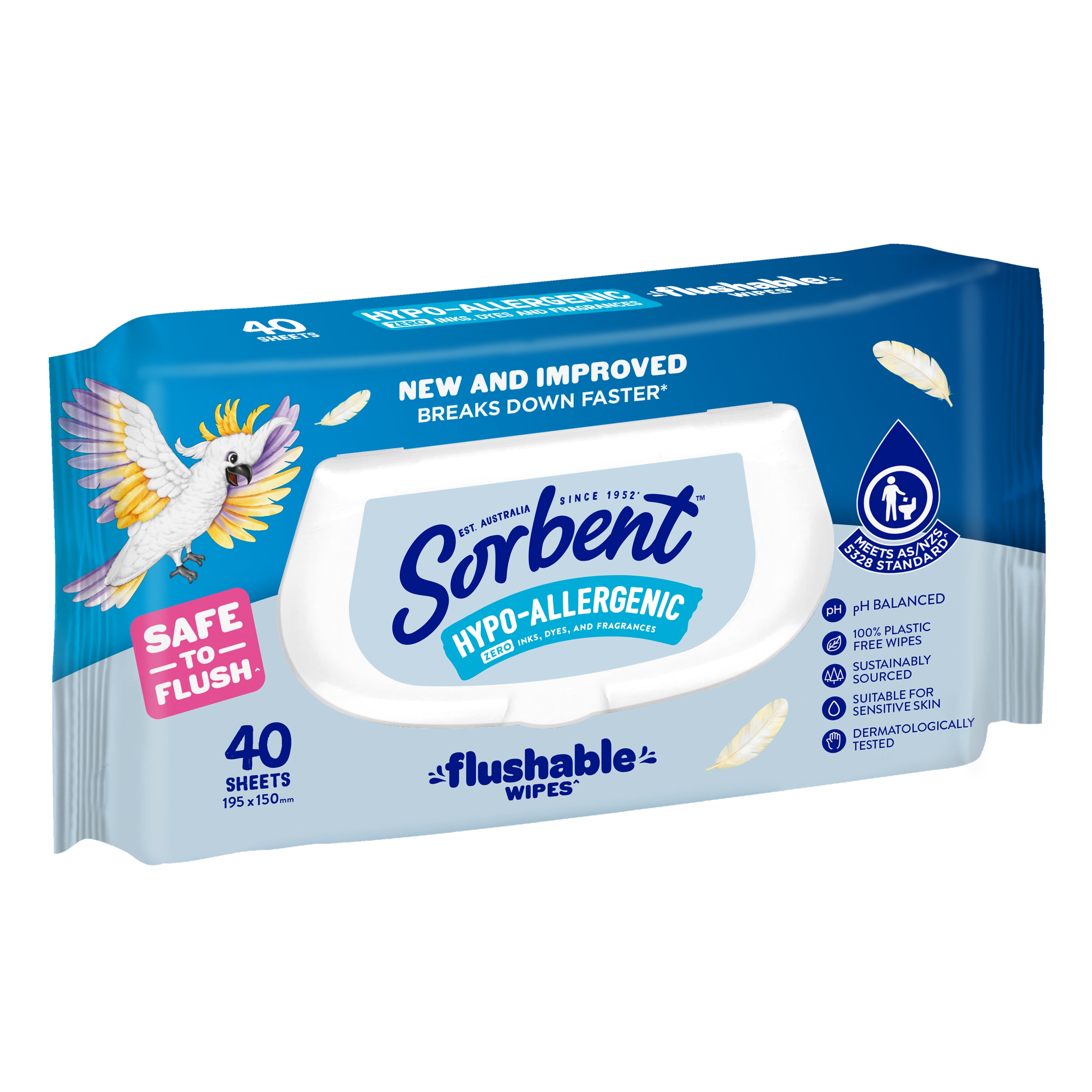 Hypo-Allergenic Flushable Wipes