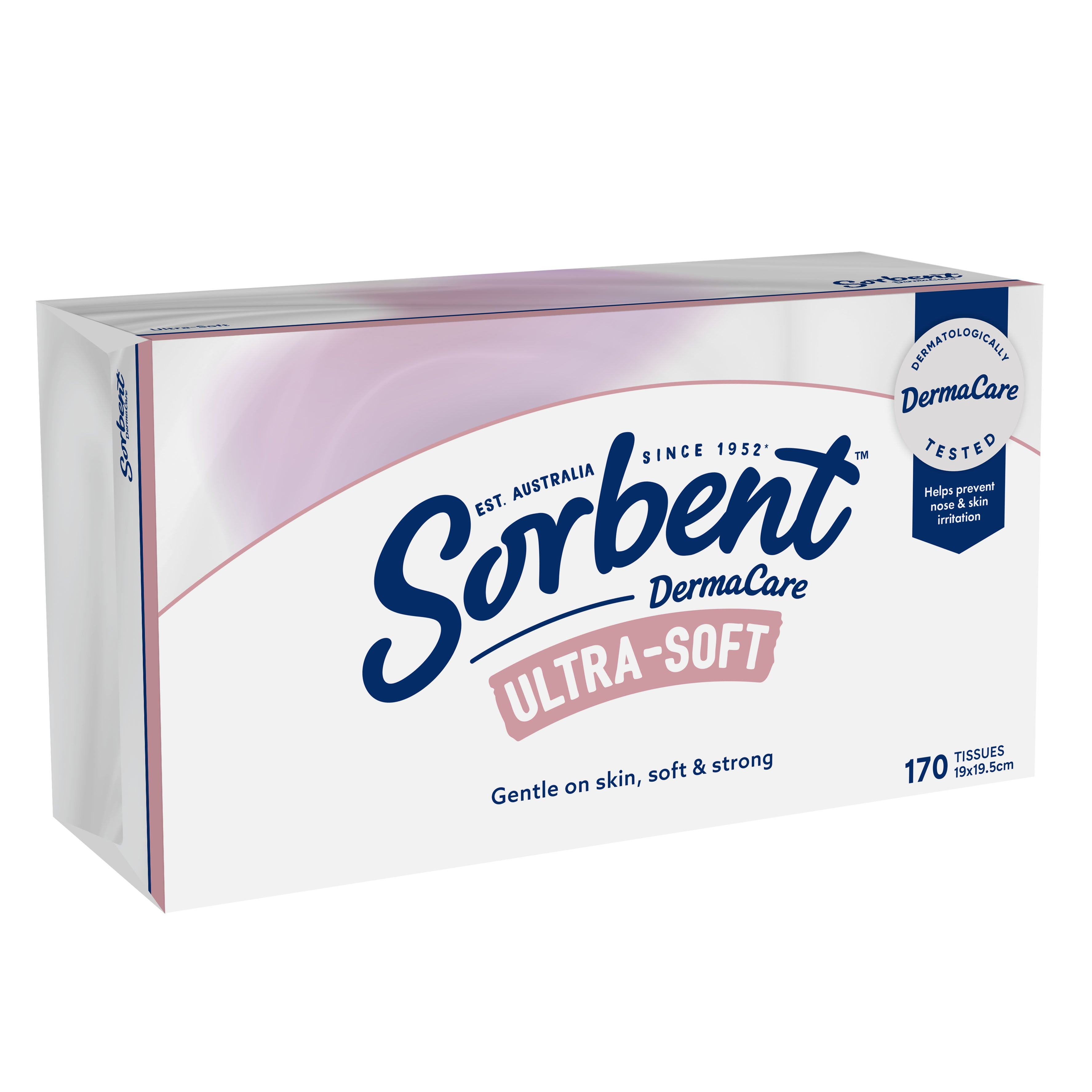 Sorbent DermaCare Ultra-Soft Facial Tissues - 170 Pack