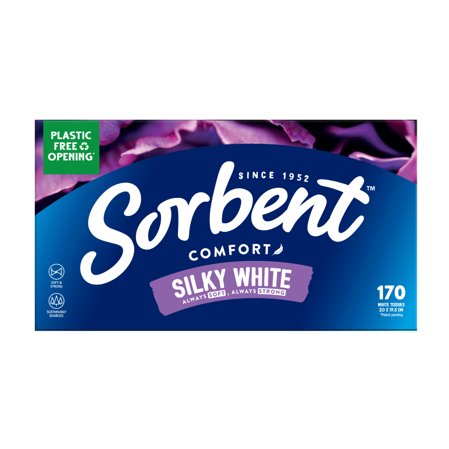 Sorbent Silky White Facial Tissues - 170