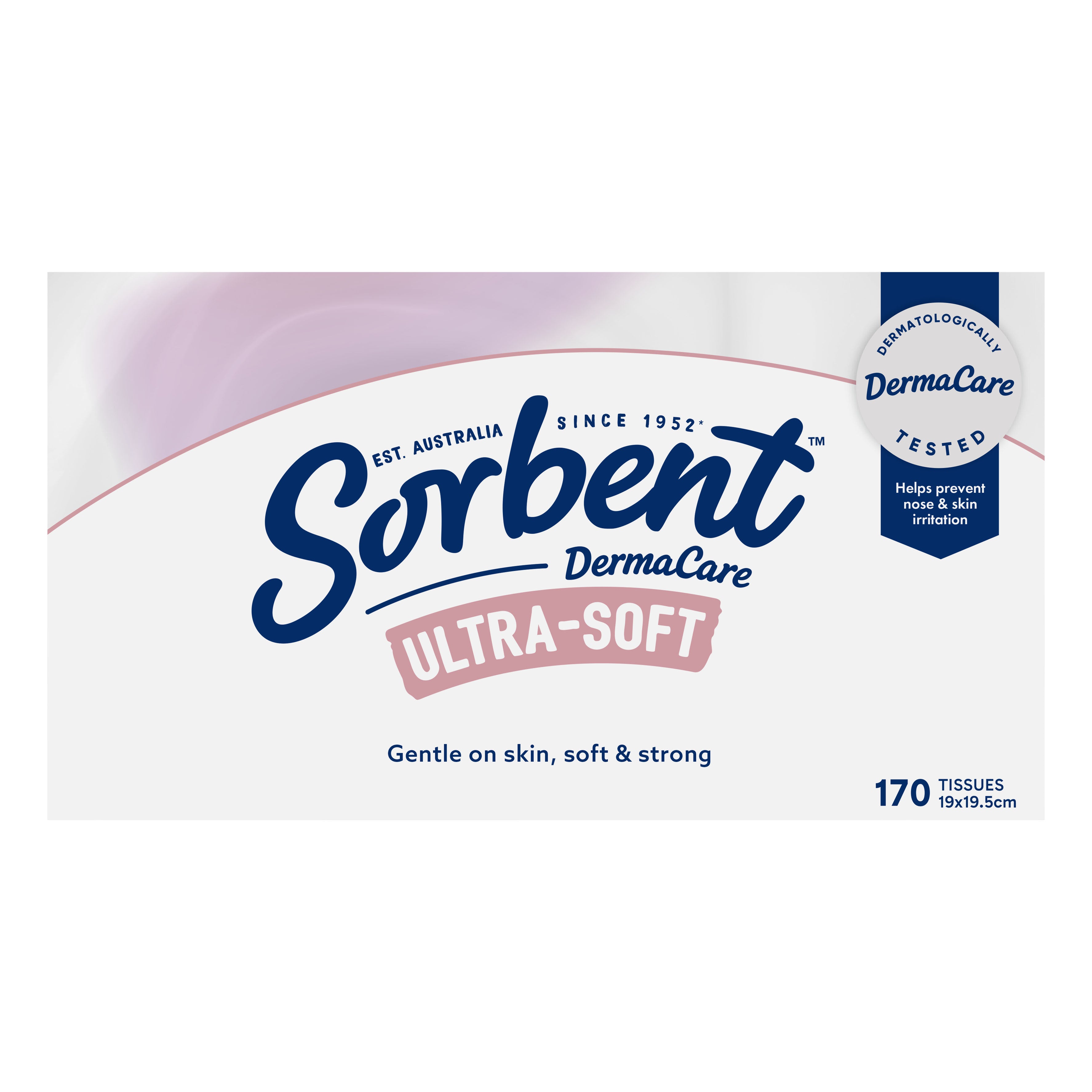 Sorbent DermaCare Ultra-Soft Facial Tissues - 170 Pack