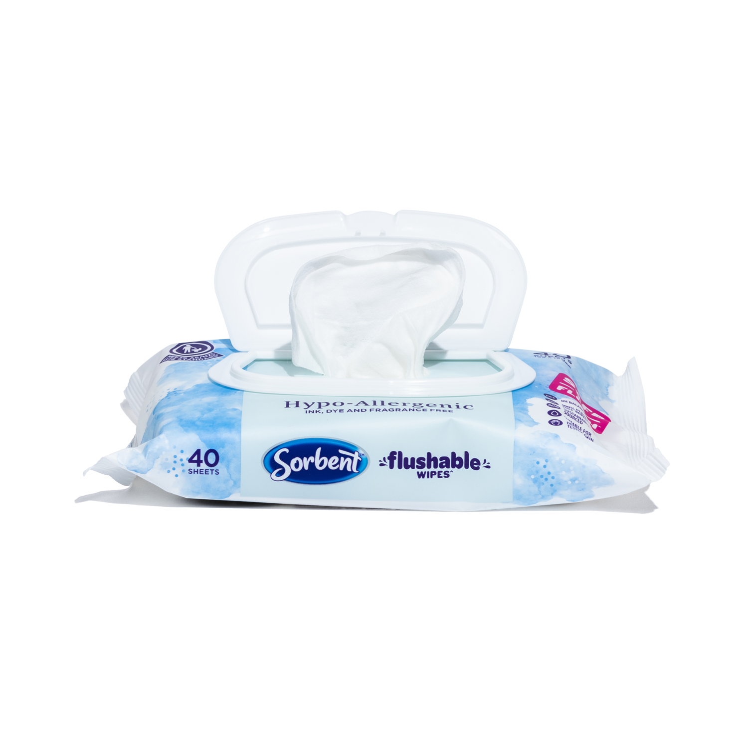 Hypo-Allergenic Flushable Wipes