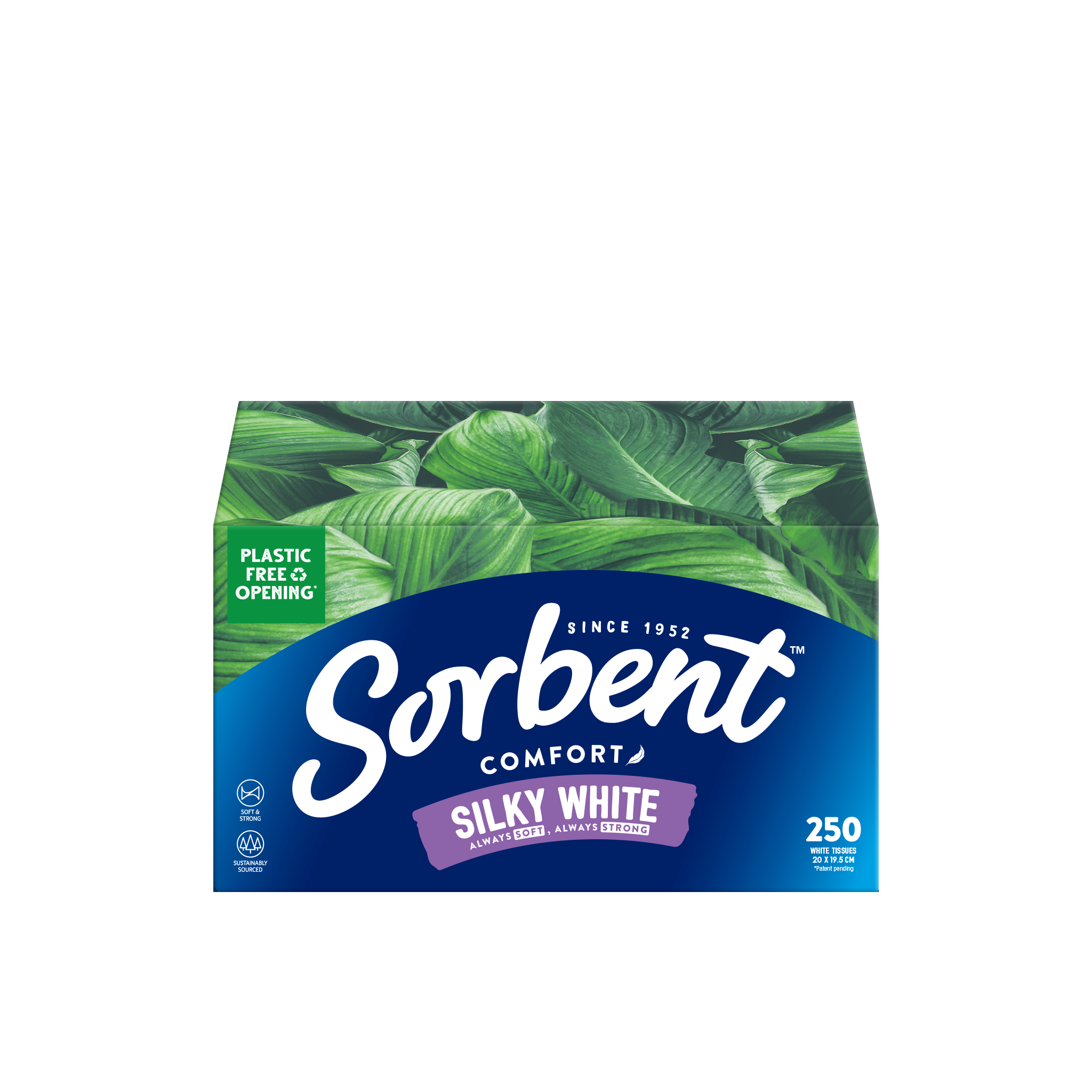 Sorbent Silky White Facial Tissues - 170 & 250 Packs