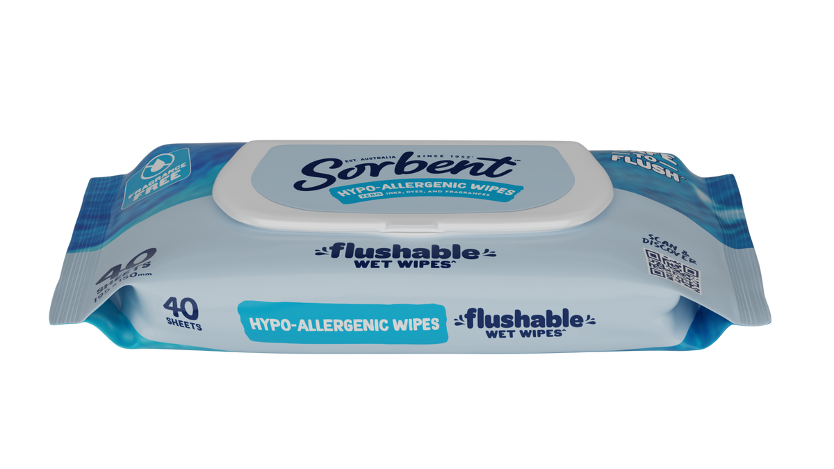 Hypo-Allergenic Flushable Wipes