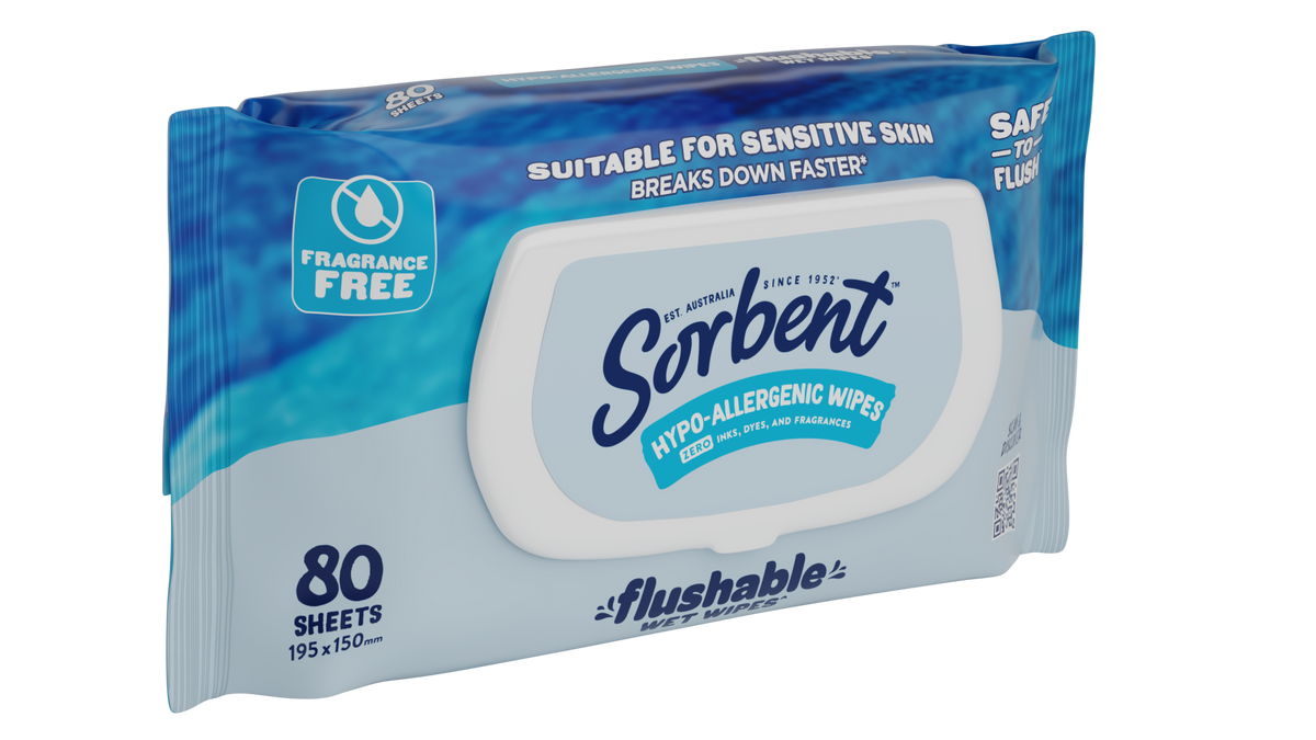 Hypo-Allergenic Flushable Wipes