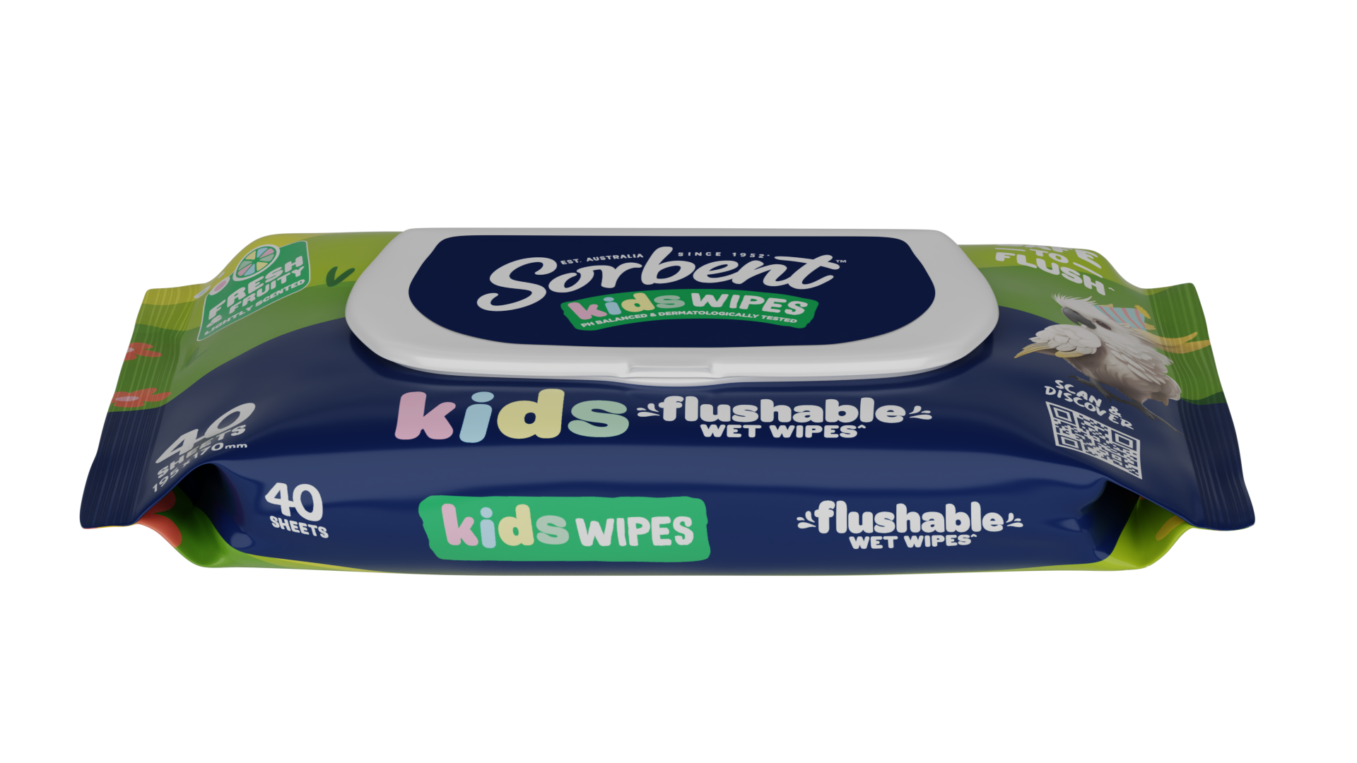 Sorbent Kids Flushable Wipes