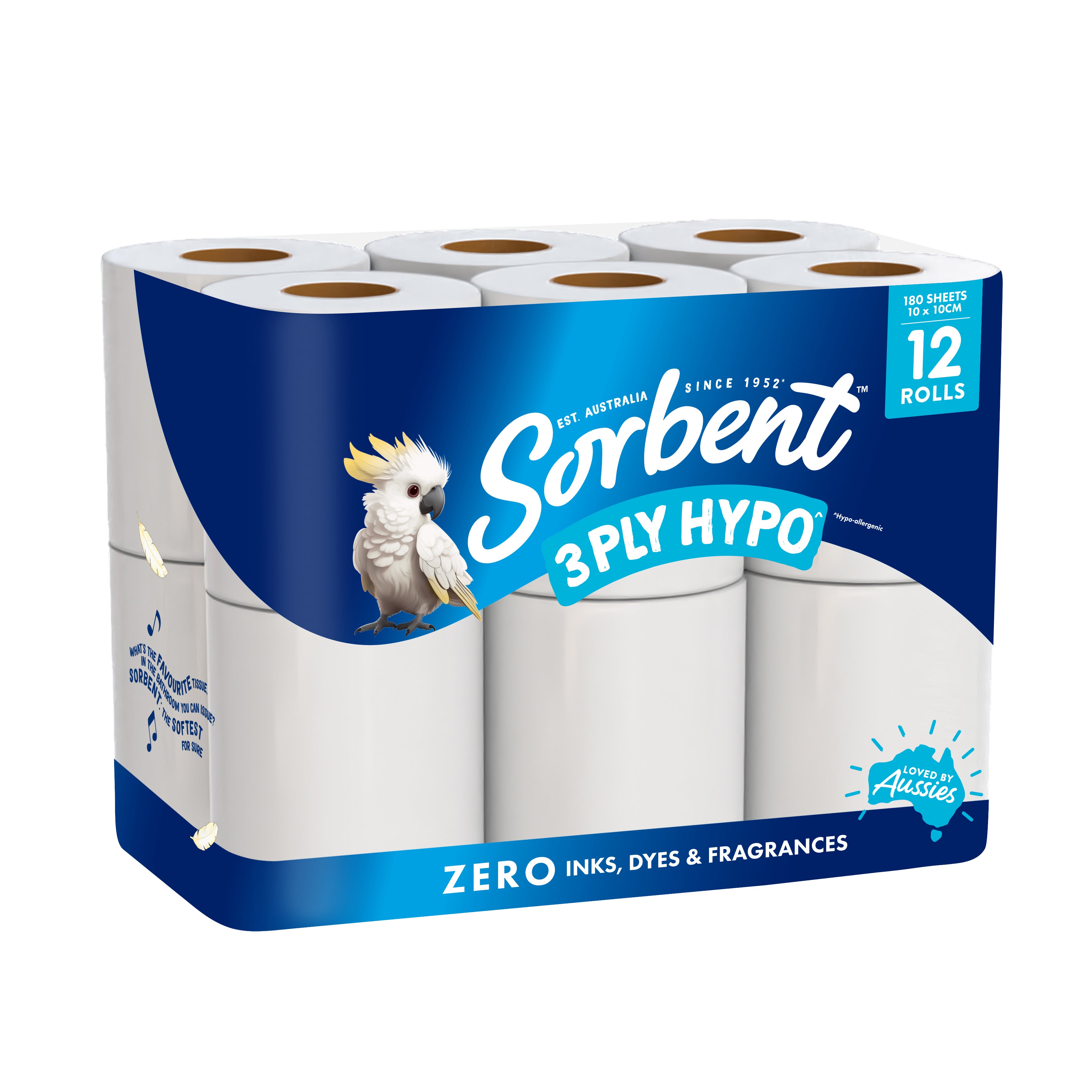 Hypo-Allergenic 3 PLY Toilet Rolls