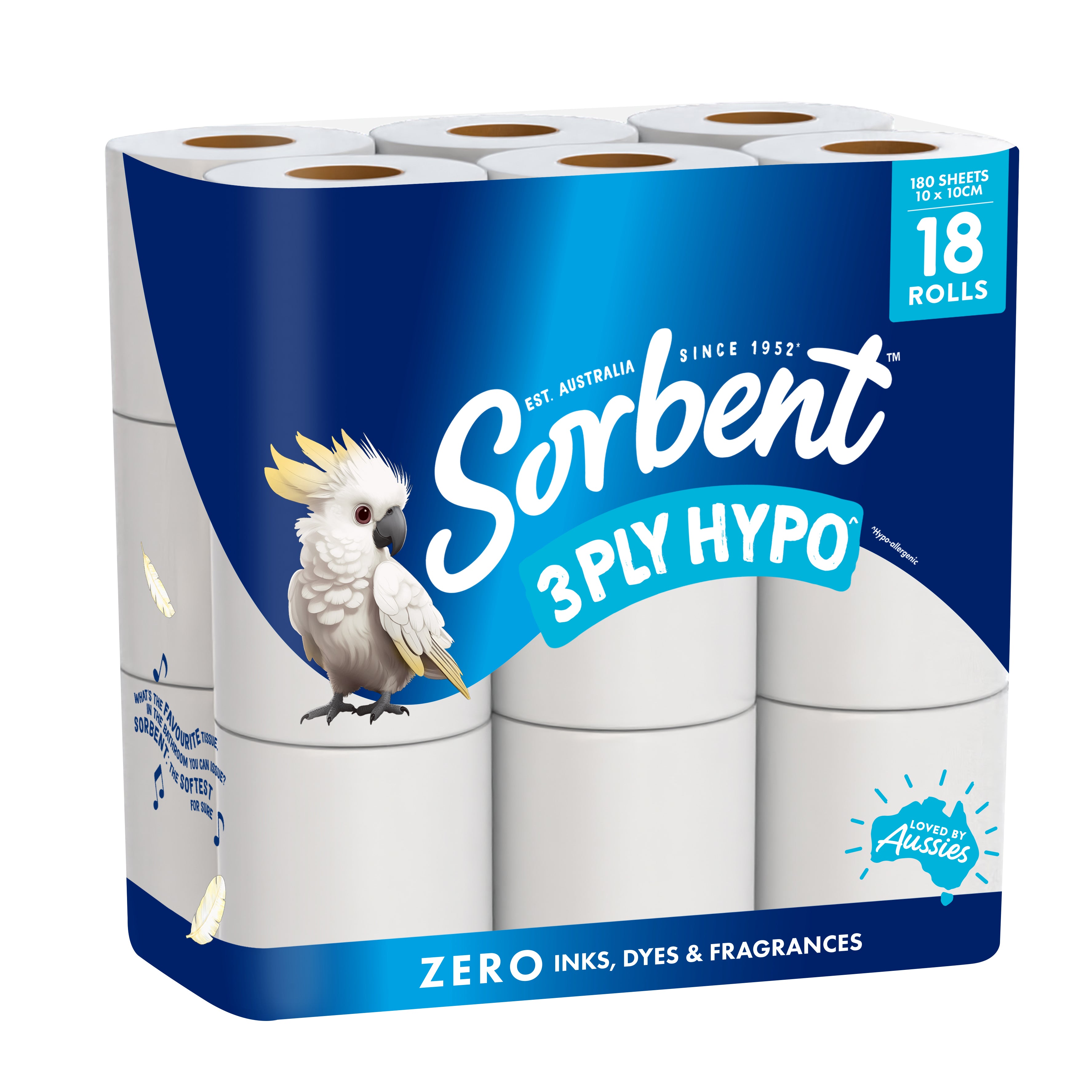 Hypo-Allergenic 3 PLY Toilet Rolls