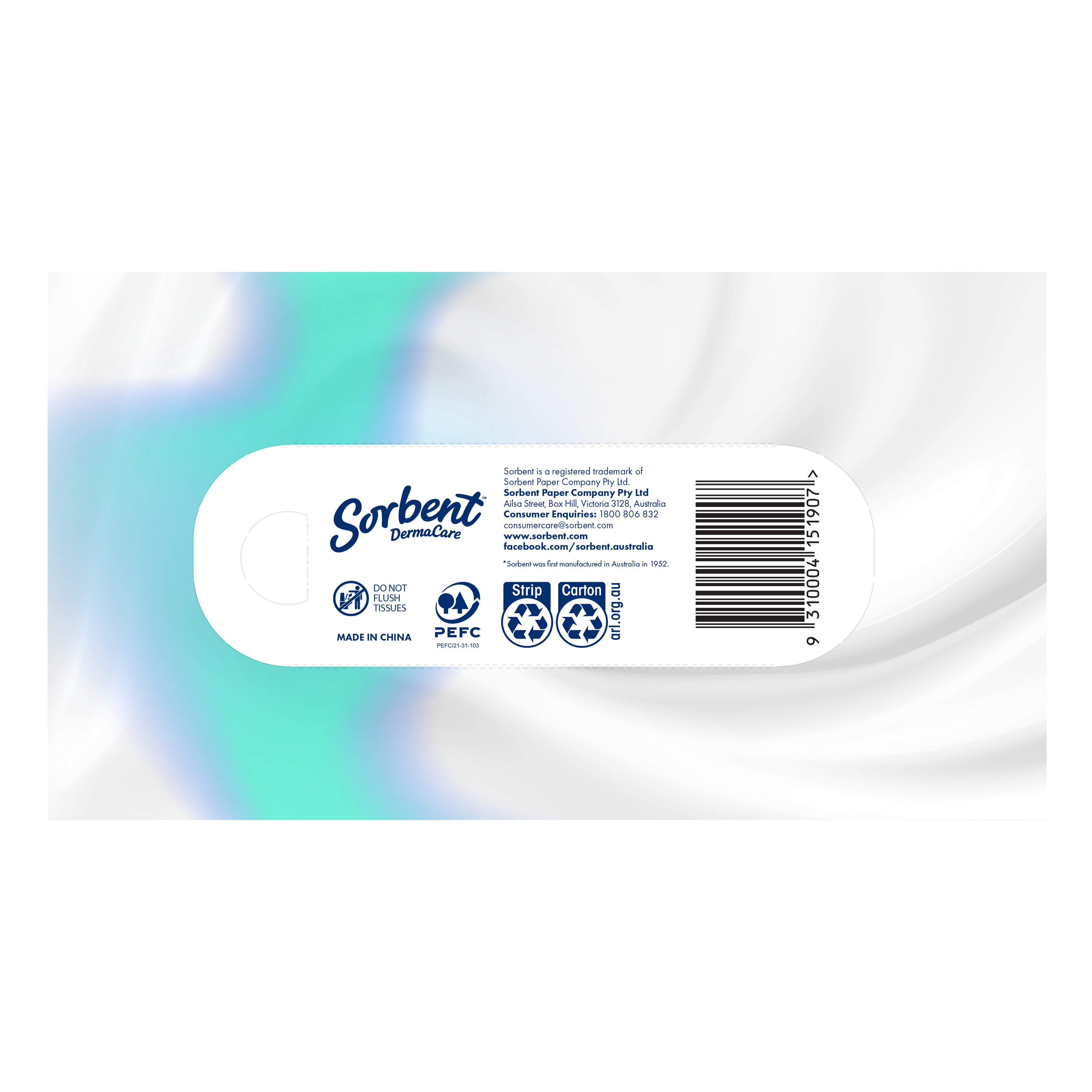 Sorbent DermaCare Ultra Soft Hypoallergenic Facial tissues - 170 pack