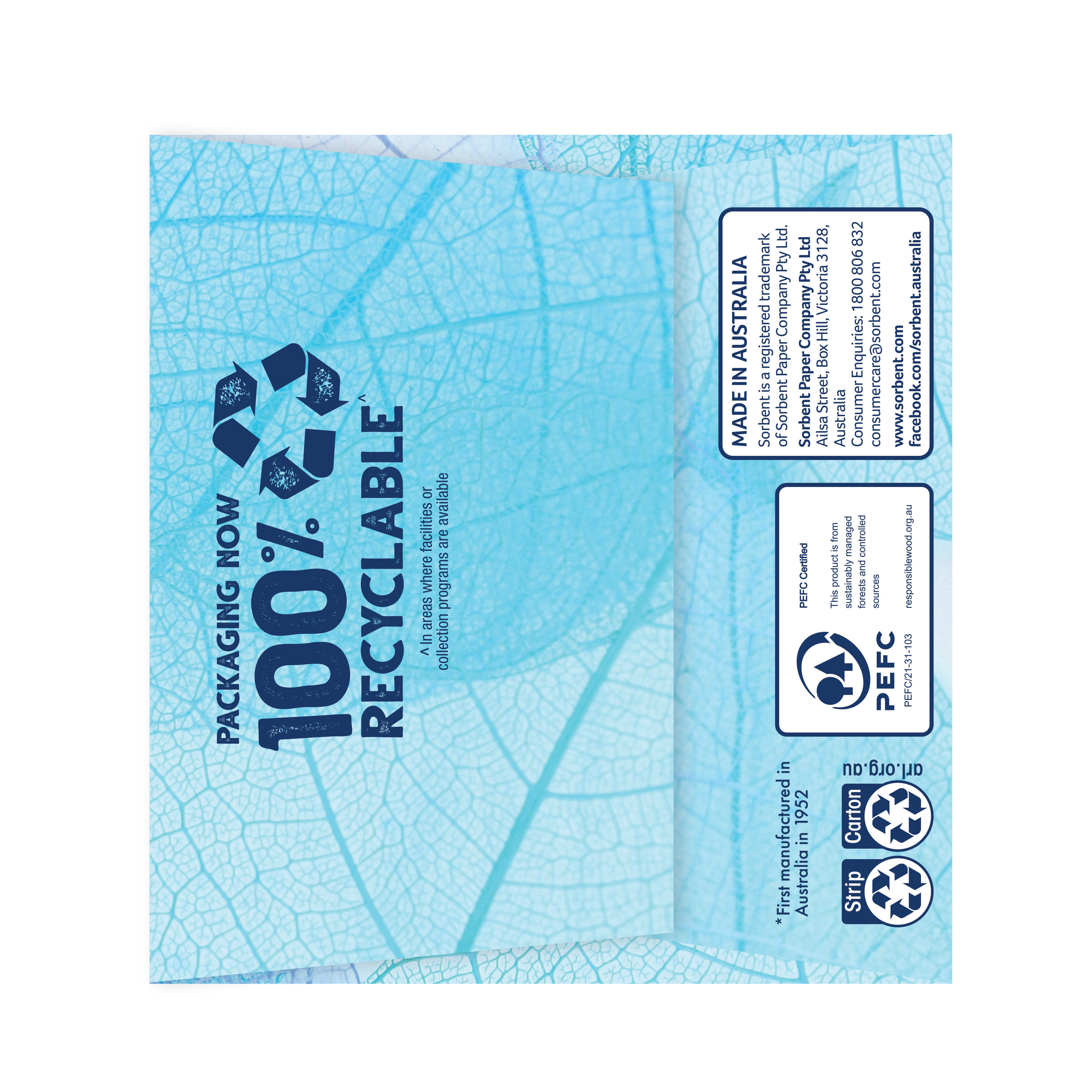 Sorbent Hypo-Allergenic Facial Tissues - 250 Pack