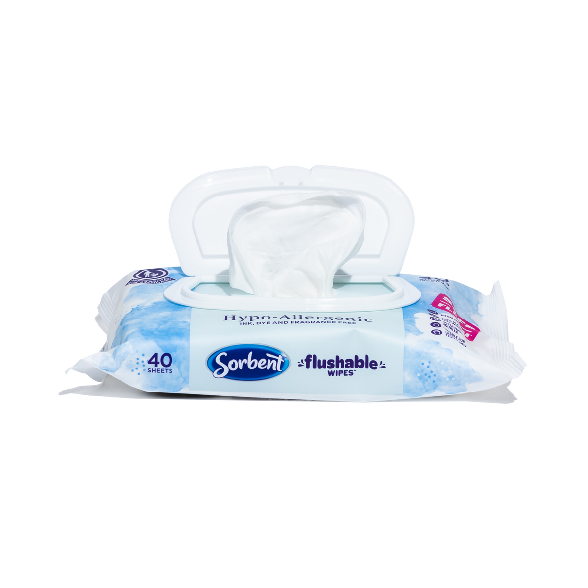 HypoAllergenic Flushable Wipes