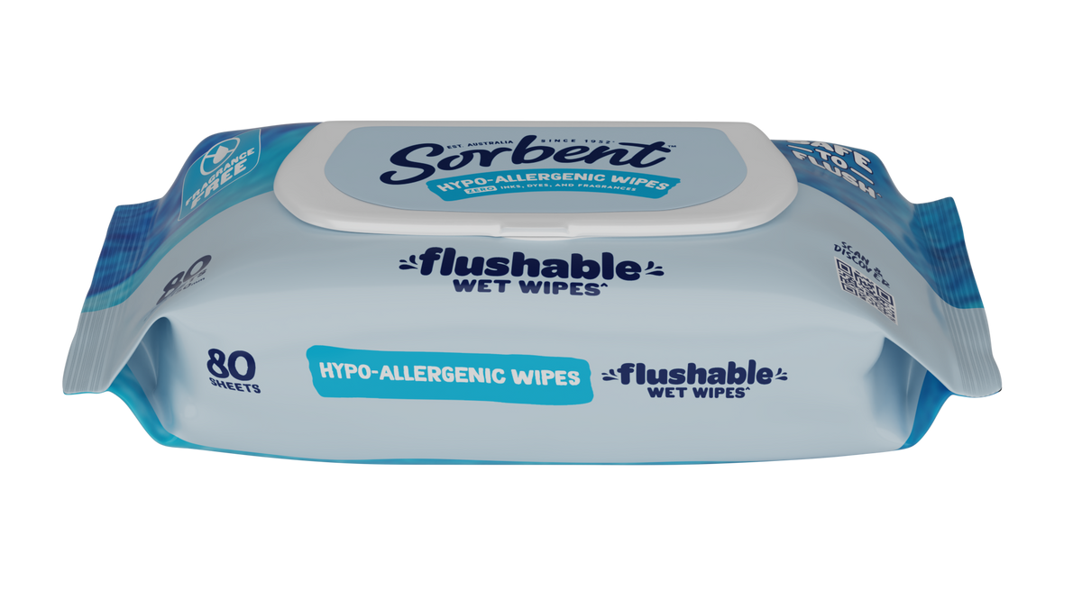 Hypo-Allergenic Flushable Wipes