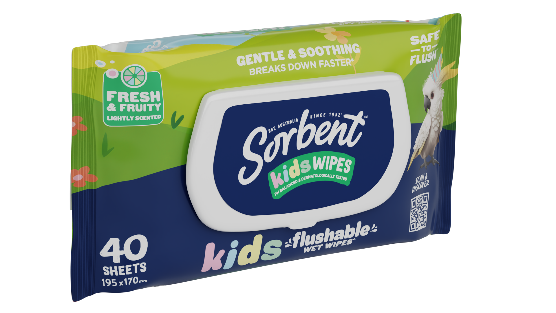 Sorbent Kids Flushable Wipes