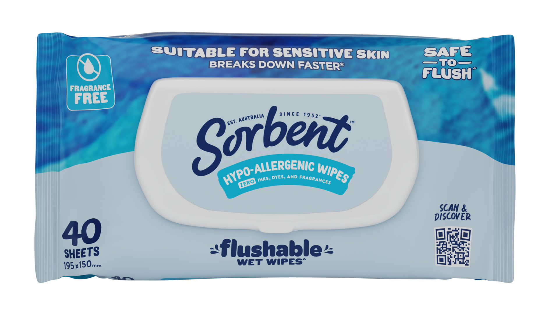 Hypo-Allergenic Flushable Wipes