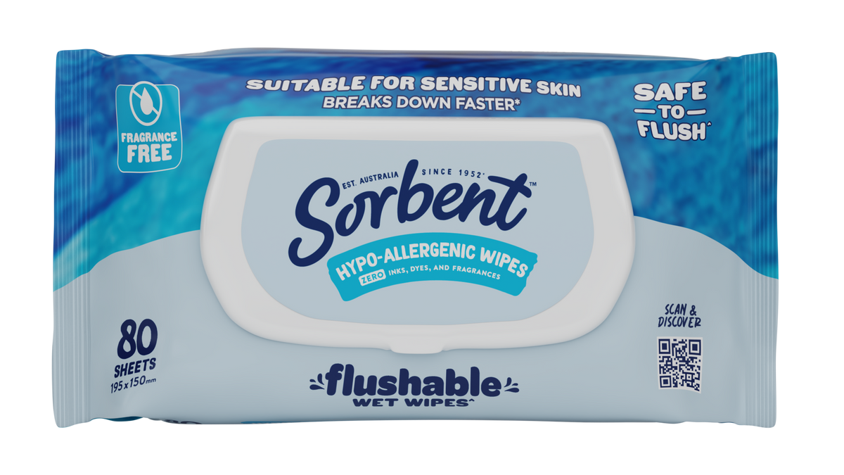 Hypo-Allergenic Flushable Wipes