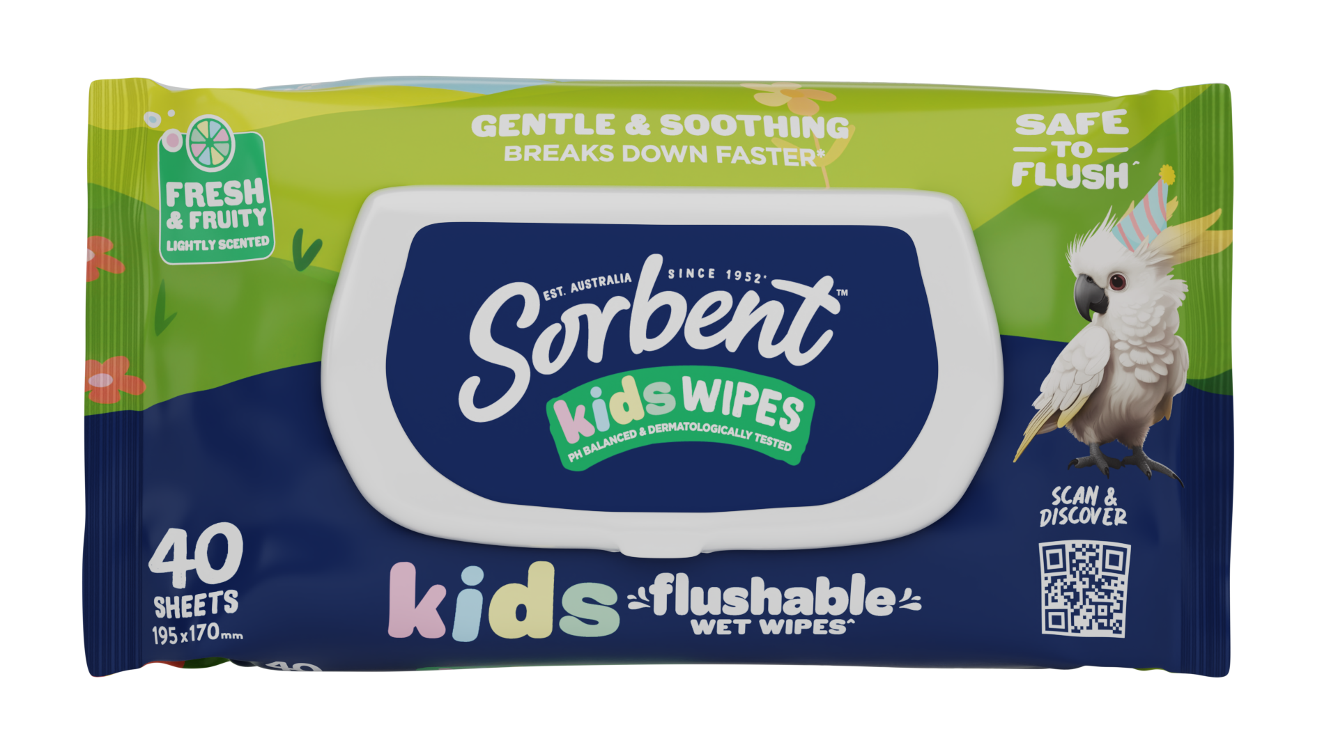 Sorbent Kids Flushable Wipes