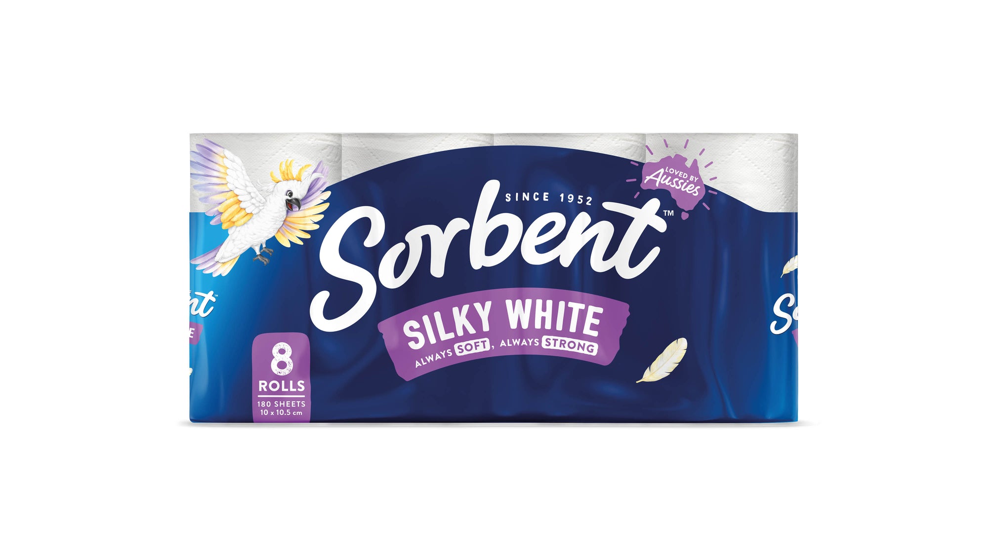 Sorbent Toilet Tissue Silky White 3PLY 45 Pack
